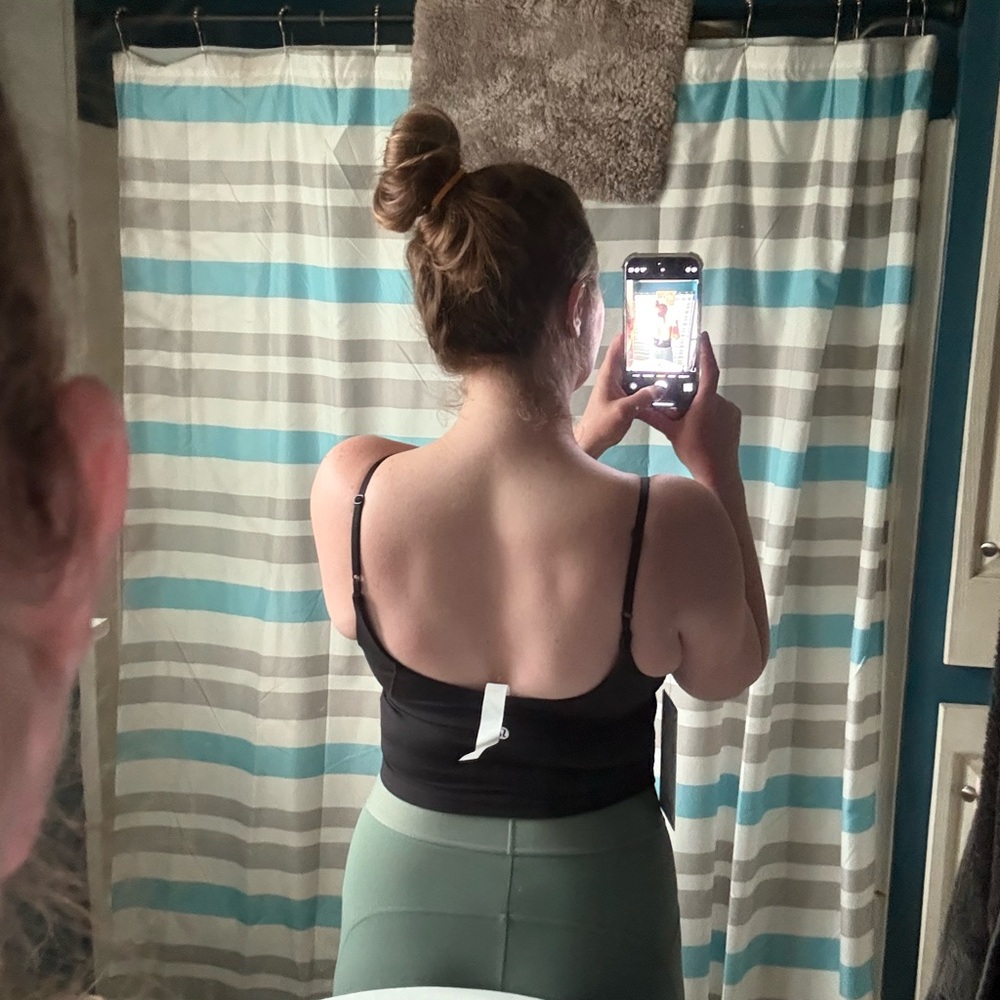 Lululemon Athletica Black Crop Top